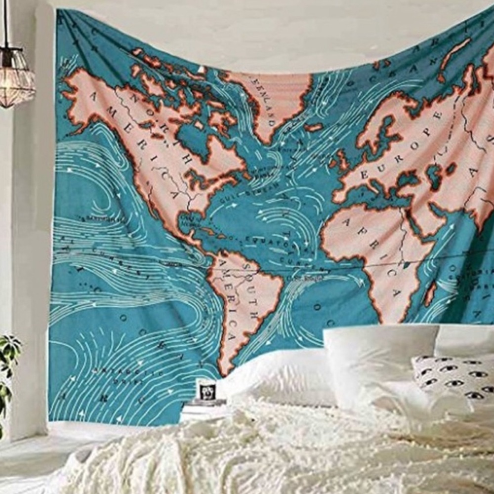 Urban outfitters map tapestry